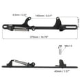thumbnail image 4 of Car Vehicle Adjustable Throttle Cable Bracket Kit for 4500 Series Throttle End Spring Brackets Aluminum Alloy Black, 4 of 7