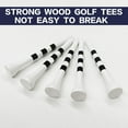 thumbnail image 3 of FINGER TEN Golf Tees Wood 3 1/4 2 3/4 Inch Wooden Bamboo 50/120 Count, Durable Biodegradable Colored Bulk Tee 70mm 83mm, 3 of 7