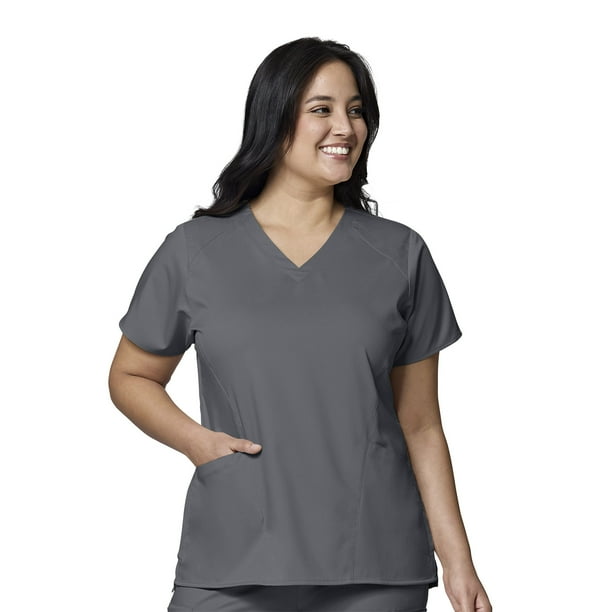 WonderWink WonderWink PRO 6319-Women's Four Pocket V-Neck Scrub Top ...