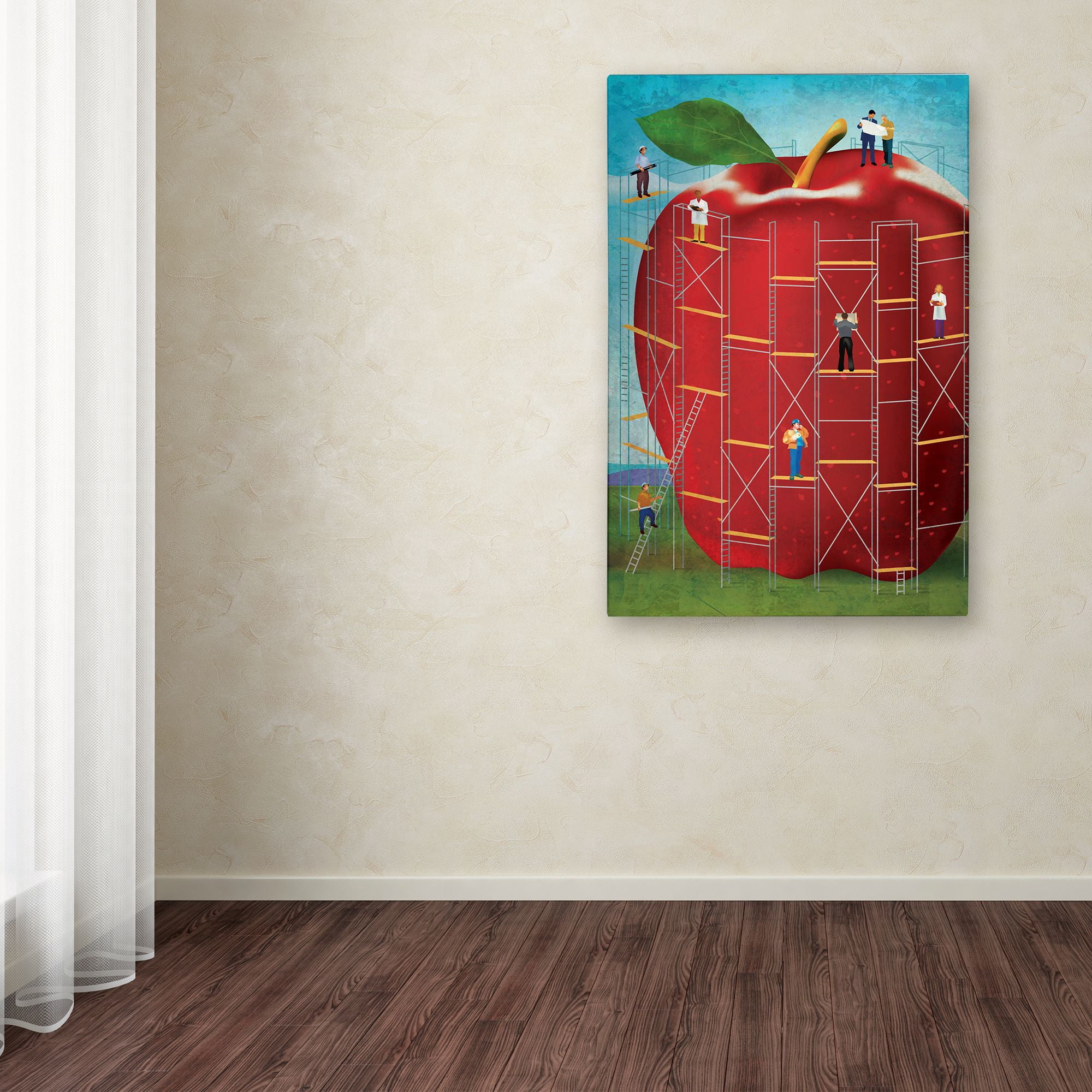 Trademark Fine Art 'Apple' Canvas Art by Greg Simanson