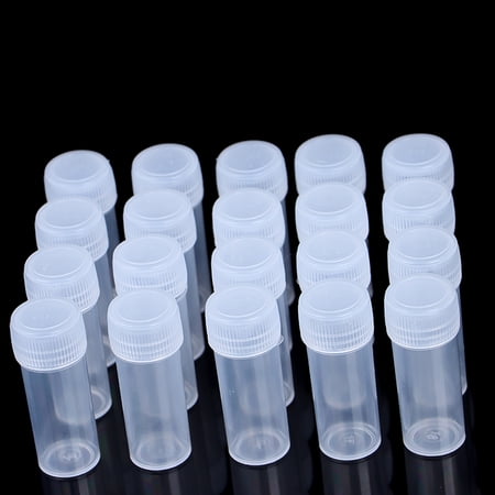 5ml Plastic Sample Bottle Test Tube Mini Small Bottles Vials Storage Containers