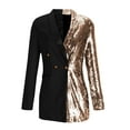 thumbnail image 4 of LYXSSBYX Fall Dresses for Women Long Sleeve Fashion Women Winter Casual V-Neck Long Sleeve Button Mini Dress, 4 of 6