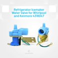 thumbnail image 3 of EvertechPRO Refrigerator Water Valve Single Replacement for Whirlpool 4318047 12001415 0054542 047195-08 1-16305, 3 of 5