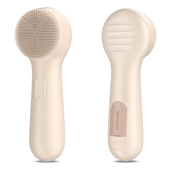 NEXPURE Facial Cleansing Brush,IPX7 Waterproof Sonic Face Brush for All Skin Types,Electric Silicone Face Scrubber for Deep Cleansing and Exfoliation