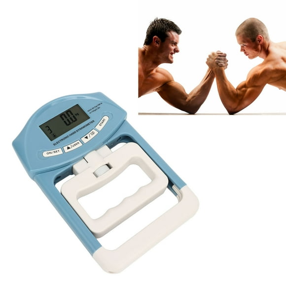 Digital Hand Grip Strengthener, Digital Hand Dynamometer Accurate Strain Sensor Grip Strength Testing for Home Use for Sports Blue