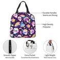 thumbnail image 4 of Vsdgher Skull colorful mushroom rainbow Lunch Bag, Lunch Box for Women Adult Men, Lunch Tote Insulated Cooler Lunch Container for Work/Office/Picnic/Travel, 4 of 8
