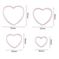 thumbnail image 4 of 4pcs Heart Shaped Plastic Cake Mold Cookie Cutter Biscuit Stamp Sugar Craft, 4 of 4