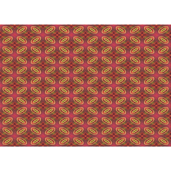 Ahgly Company Indoor Rectangle Patterned Papaya Orange Area Rugs, 7' x 10'