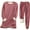 Red, variant on Women Warm Pajama Set Fleece Lined Long Sleeve Sweatshirt Jogger Pants Tracksuit Winter Outfits with Pocket