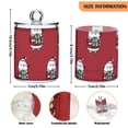 thumbnail image 3 of Cute Cats Dress in Christmas with Presents Translucent Plastic Cans Storage Canisters with Lid Set of 4, 3 of 7