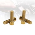 thumbnail image 4 of Stainless Steel Anodized Motorcycle Handlebar Bolt Set for Aprilia SR GT200 GT125 M8x32mm 4 Pack, 4 of 7