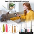 thumbnail image 4 of Interactive Cat Wand Toy, Retractable Feather Teaser with Interchangeable Refills, Extendable Fishing Pole Style Toy for Indoor Cats Exercise and Play, Fun Pet Supplies E, 4 of 5