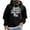 Black, variant on 2026 Happy New Year Roy Pullover Hoodie Unisex Long Sleeve Casual Sweatshirt with Front Pocket Drawstring Hood Black L