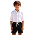 thumbnail image 5 of KAUOD Boys Athletic Shorts Quick Dry Elastic Waist Beach Shorts Summer Casual Loose Basketball Soccer Short Pants, 5 of 5