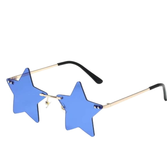Star Shaped Sunglasses UV Protection Fashion Eyewear Lightweight Unisex Glasses with Adjustable Nose Pads for Outdoor Daily Wear