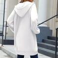 thumbnail image 5 of Womens 2025 Winter Coats Long Hoodie Zip Up Double Zipper Fleece Jacket Sweatshirt For Fall Winter Soft Fleece Fabric Warm Cozy Breathable Women's Outerwear Jackets & Coats, 5 of 8