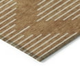 thumbnail image 4 of HomeRoots 598614 9 x 12 ft. Copper & Beige Geometric Washable Indoor & Outdoor Rectangle Area Rug, 4 of 5