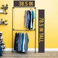 thumbnail image 6 of Wall Mounted Double Hung Clothing Rack By PIPE DECOR, 6 of 9