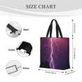 thumbnail image 3 of Easygdp Thunderstorm Violet Purple Bolsa Tote para Mujer, Bolso de Hombro para Trabajo, Playa, Viajes, Compras y Supermercado, 3 of 7