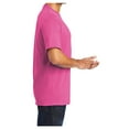 thumbnail image 3 of Mens Core Blend Cotton/Polyester Tee Shirt Sangria M, 3 of 6