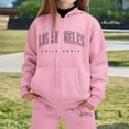 thumbnail image 2 of Jamsmile Toddler Girls Outfits Sets Tracksuits Winter Warm Letter Print Hoodie + Jogger Pants Two Piece Athletic Playwear, 2 of 4