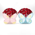 thumbnail image 1 of shyuyusa Delicate Floral Pattern Paper Storage Box, Butterfly Accent Cardboard Case for Indoor Gathering Dessert Sundry Classification Arrangement, 1 of 7