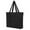 Black, variant on Muka Large Canvas Tote Bag with Outer & Inner Pocket, 21.5 x 16 x 6 Inch Grocery Shopping Bag