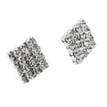 thumbnail image 2 of Yinanstore 1 Pce Boucles d'Oreilles Femmes Cristal Strass Forme Carrée Boucles d'Oreilles Clous, 2 of 8