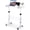 White, variant on KLSMYHOKI Standing Desk Adjustable Height, Mobile Stand Up Desk with Wheels Small Computer Desk Rolling Desk, Portable Laptop Desk Rustic Standing Table Home Office Desks 16"x31.5" Height 27"-43.5"