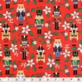 thumbnail image 1 of Fabric Creations Cotton Fabric by the Metre, Red Nutcracker — 107 cm (42") Wide, 1 of 1