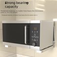 thumbnail image 5 of Wall-Mounted Stainless Steel Foldable Microwave Shelf with Adjustable Length - Heavy-Duty Oven Rack Bracket for Kitchen Space Saving, Easy Assembly with Included Screws (Black, 1 Pair), 5 of 5