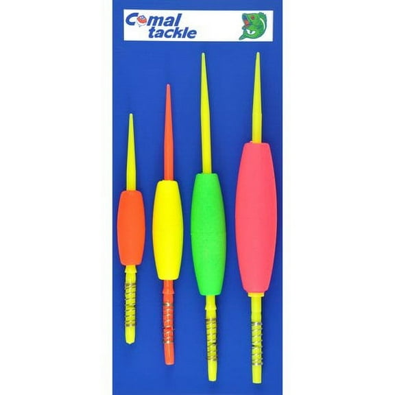 Comal Tackle Cigar Spring Stick Float Assortment, 4 Pack