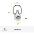 thumbnail image 3 of Ook D-Ring Picture Hanger, Professional Hanger, Small, Steel, Zinc Finish, Silver, 3 pack, 3 of 9