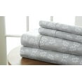 thumbnail image 1 of ienjoy Home 4 Piece Sheet Set Patterned, Queen, Wheatfield Gray, 1 of 10