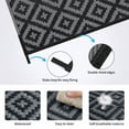 thumbnail image 7 of Waterproof Reversible Outdoor Rug, Plastic Straw Patio Camping Mat, 4'x6', 7 of 7