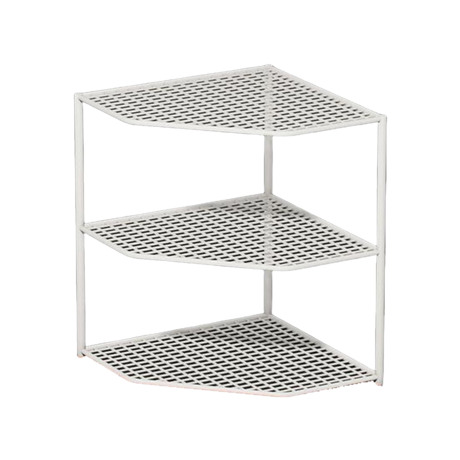 Vacemry Under $5 Kitchen Shelf Storage Rack, Countertop Corner Pot Organizer, Under Sink Layered Pan Holder, Metal Cabinet Cookware Stand, Space Saving Utensil Rack for Pots Pans
