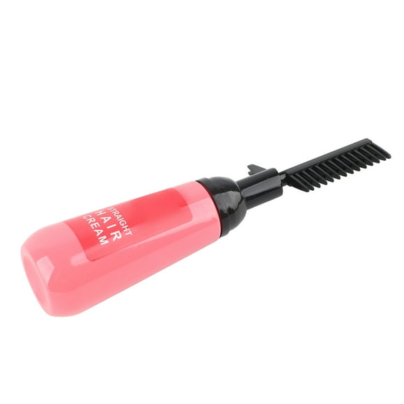 Straightening Hair Treatment Cream, Hair Straightener Cream Natural Softness Factor with Built-In Comb for Smoothing Softening Hair for Home DIY Straight Hair
