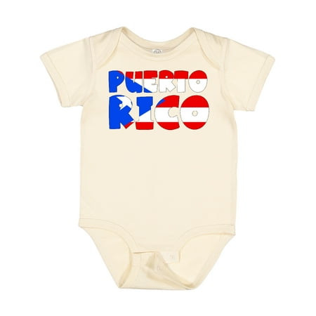 

Inktastic Puerto Rico Flag in Text Gift Baby Boy or Baby Girl Bodysuit
