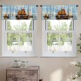 thumbnail image 2 of LALILO Kitchen Curtain Valance Fine Art Classic Art Oil Rod Pocket Window Curtain 52"x 18" Set of 2, 2 of 5