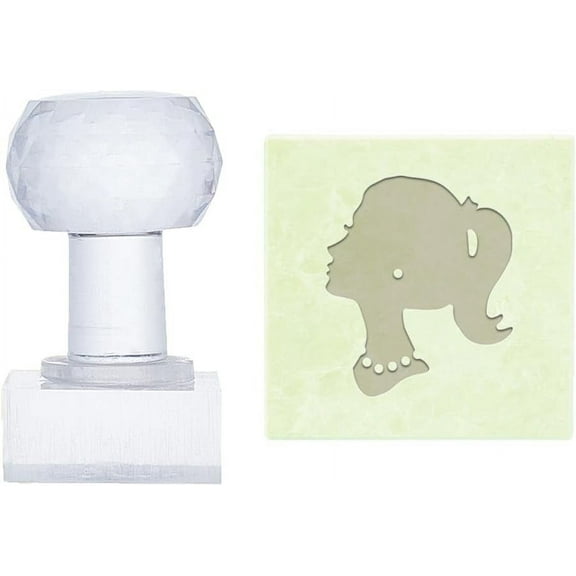 Handmade Soap Stamp Women Soap Embossing Stamp Acrylic Stamp with Handle Soap Chapter Imprint Stamp Projects