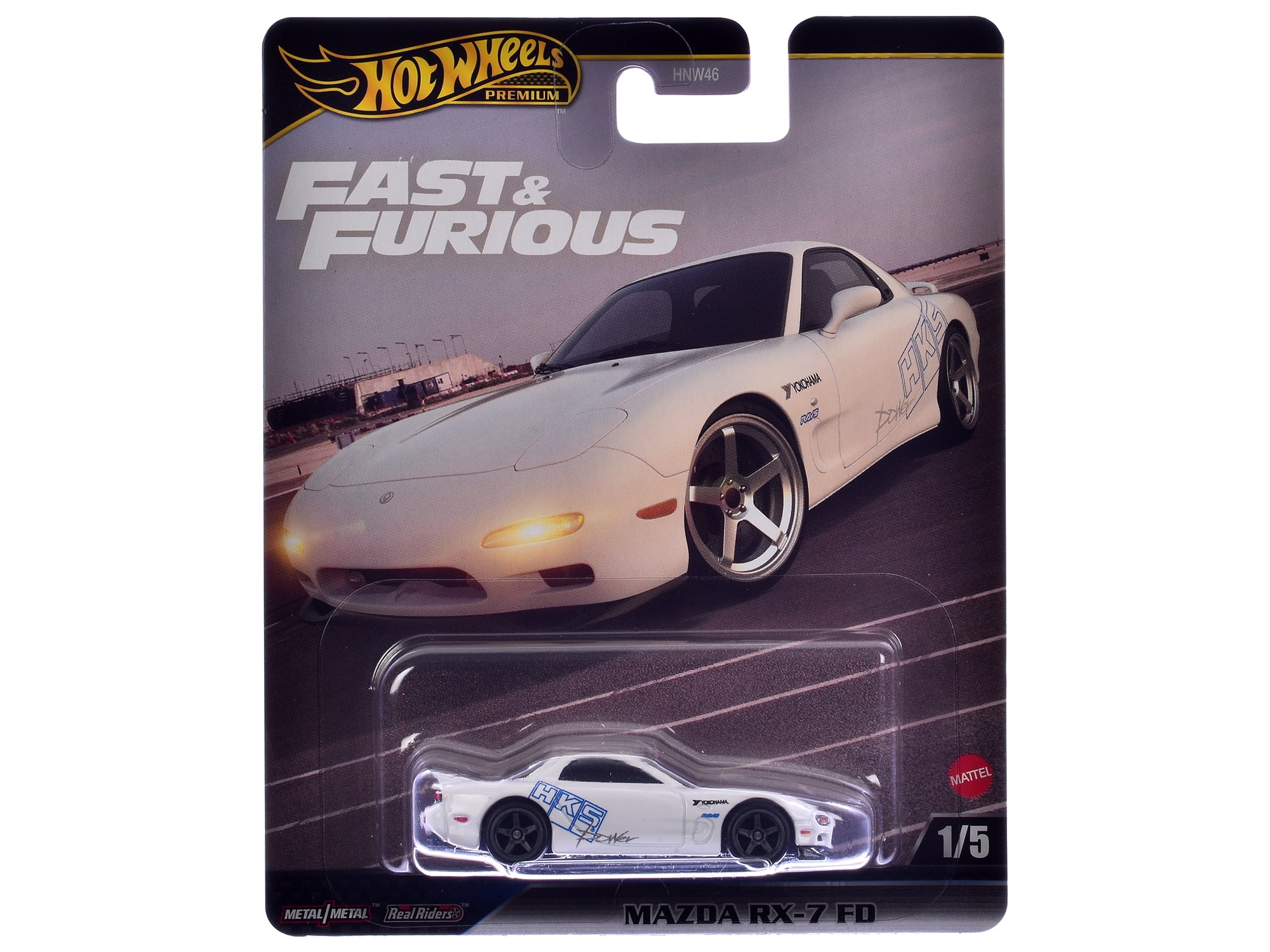 "Fast & Furious" 2025 5 piece Set K Die Cast Model Cars by Hot Wheels