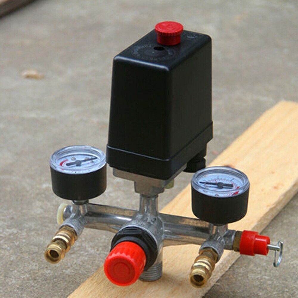 120PSI Air Compressor Pressure Switch ValveControl Manifold Regulator