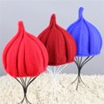 thumbnail image 3 of Warm Flower Cap Pointed  Adult Knitted Solid Color Twisted  Woman  Winter Hat - Coffee, 3 of 6
