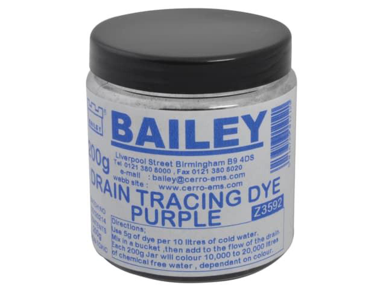 Bailey - 3592 Drain Tracing Dye - Purple 