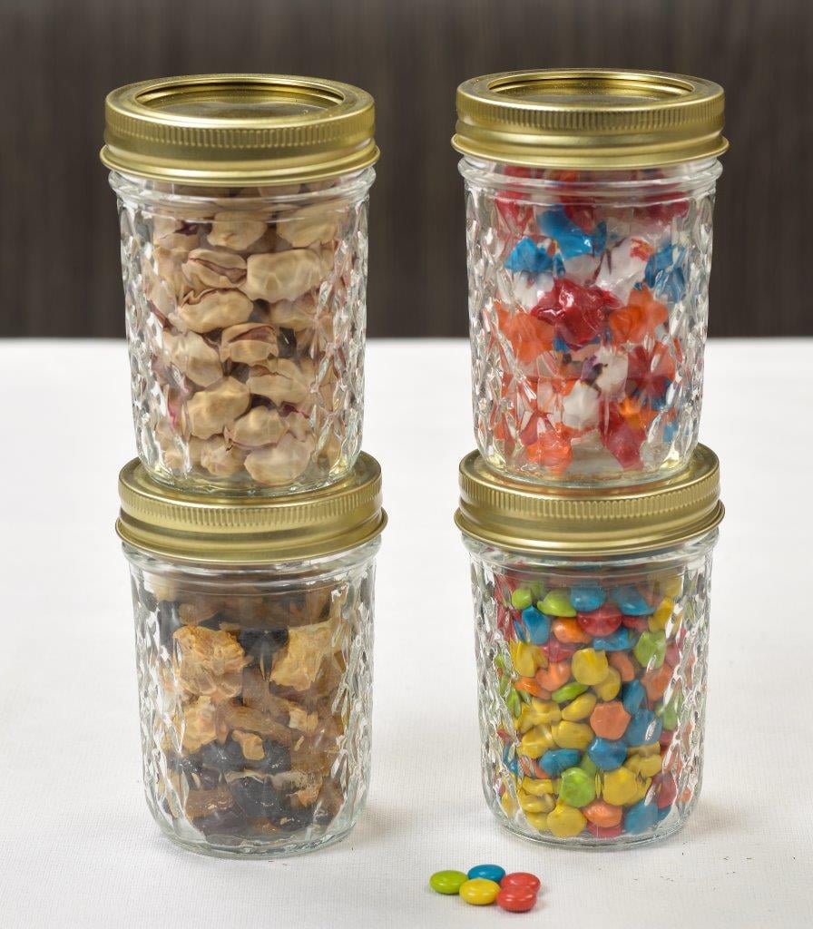 Mainstays 8 oz Mason Jars, Regular Mouth Quilted Half Pint Canning Jars with Lids and Rings, 12-Pack Small Glass Jars for Home Canning and Gifting