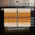 thumbnail image 2 of Burnt Orange Ombre Stripe 1 Pack Kitchen Towel, Water Absorbent Dish Towel, Farmhouse Striped Gradient Decorative Hand Towels - Quick Drying Cloth for Cooking Baking, 18x28 Inch, 2 of 8