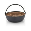 thumbnail image 3 of Outdoor Cast Iron Pots with Lid & Glove Camping Cooking Pots Cookware for Fireplaces Cooking BBQ Baking Easy to Use, 3 of 6