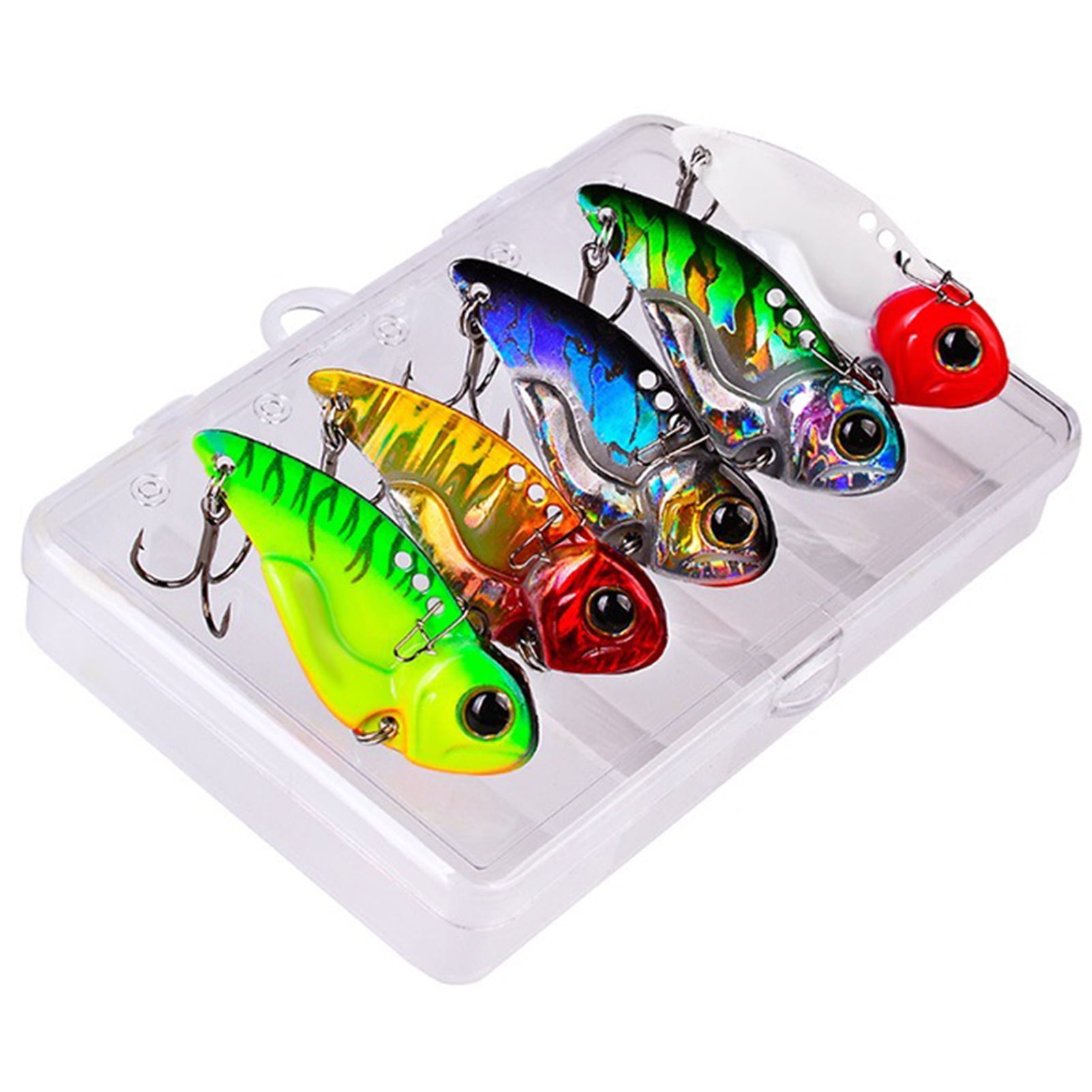 5 Pcs 7CM Crankbait Tackle Tiddler Bait Bass Trout Shad Tackle Spinner Sea Fluke Saltwater Bream Fishing Plug Tuna Lure Saltwater Popper Surf Fishing Lure 