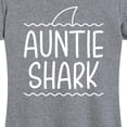 thumbnail image 3 of Instant Message - Auntie Shark - Women's Short Sleeve Graphic T-Shirt, 3 of 6
