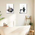 thumbnail image 5 of Elegant Zen Stones Canvas Wall Art Framed Canvas Prints Minimalist Nature Wall Art, Peaceful Zen Wall Art for Bathroom Wall Art, Bedroom Wall Decor, Meditation Yoga Room Wall Decor, 5 of 7
